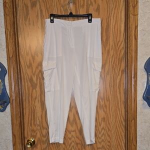Women's Lascana White Cargo Pants